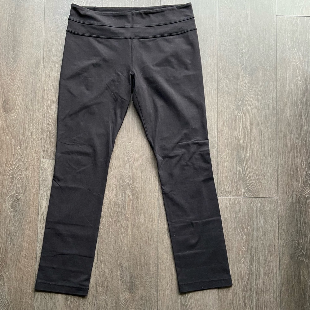 Lululemon Black Mini Flared Leggings Size 10
